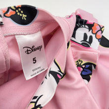 Load image into Gallery viewer, Girls Disney, Minnie Mouse long sleeve swim one-piece, pilling, FUC, size 5,  