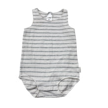 Load image into Gallery viewer, Unisex Bonds, striped stretchy singletsuit / romper, GUC, size 1,  