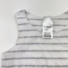 Load image into Gallery viewer, Unisex Bonds, striped stretchy singletsuit / romper, GUC, size 1,  