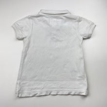 Load image into Gallery viewer, Boys Country Road, white cotton polo shirt top, FUC, size 2,  
