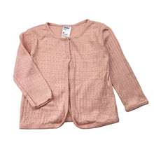 Load image into Gallery viewer, Girls Anko, pink pointelle cotton long sleeve top, EUC, size 0,  