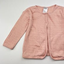 Load image into Gallery viewer, Girls Anko, pink pointelle cotton long sleeve top, EUC, size 0,  