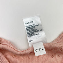 Load image into Gallery viewer, Girls Anko, pink pointelle cotton long sleeve top, EUC, size 0,  
