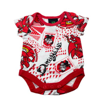 Load image into Gallery viewer, Unisex NRL SUPPORTER, St George Dragons cotton bodysuit / romper, FUC, size 0000,  