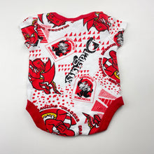 Load image into Gallery viewer, Unisex NRL SUPPORTER, St George Dragons cotton bodysuit / romper, FUC, size 0000,  