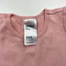 Load image into Gallery viewer, Girls Anko, pink cotton bodysuit / romper, GUC, size 000,  