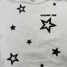 Load image into Gallery viewer, Girls Zara, white cotton tee / top, stars, FUC, size 1,  