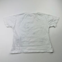 Load image into Gallery viewer, Girls Zara, white cotton tee / top, stars, FUC, size 1,  
