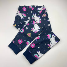 Load image into Gallery viewer, Girls Anko, cotton pyjama pants / bottoms, unicorns, GUC, size 5,  