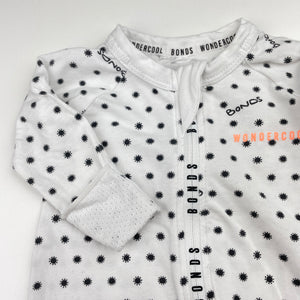Unisex Bonds, WONDERCOOL zip Wondersuit / zippy / romper, EUC, size 0000,  