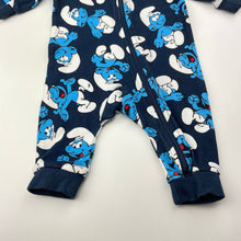 Load image into Gallery viewer, Unisex The Smurfs, cotton zip coverall / romper, FUC, size 0000,  