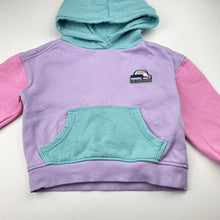Load image into Gallery viewer, Girls Piping Hot, colourful fleece-lined hoodie sweater, EUC, size 3,  