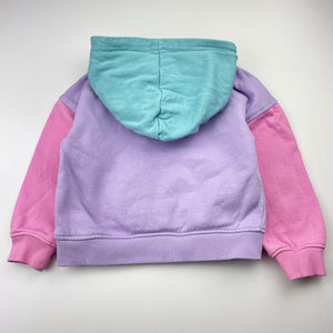 Girls Piping Hot, colourful fleece-lined hoodie sweater, EUC, size 3,  