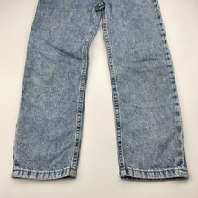 Load image into Gallery viewer, Unisex Cotton On, blue denim jeans adjustable, inside leg: 50cm, marks on knees, FUC, size 8,  