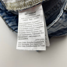 Load image into Gallery viewer, Unisex Cotton On, blue denim jeans adjustable, inside leg: 50cm, marks on knees, FUC, size 8,  