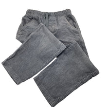 Load image into Gallery viewer, Boys Target, grey corduroy cotton pants, elasticated, inside leg: 46cm, discolouration, FUC, size 6,  