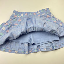 Load image into Gallery viewer, Girls KID, tiered cotton skirt, built-in shorts, elasticated, GUC, size 5,  