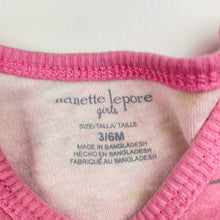 Load image into Gallery viewer, Girls Nanette Lepore, cotton bodysuit / romper, hearts, GUC, size 00,  