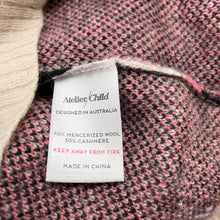 Load image into Gallery viewer, Girls Atelier / Child, super-soft wool/cashmere knit sweater / jumper, small marks back left sleeve, FUC, size 4-5,  