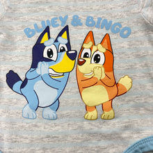 Load image into Gallery viewer, Unisex Bluey, stretchy bodysuit / romper, Bluey &amp; Bingo, EUC, size 000,  