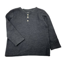 Load image into Gallery viewer, Boys Anko, grey long sleeve Henley top, EUC, size 4,  