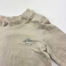 Load image into Gallery viewer, Boys Dymples, stretchy long sleeve top, dinosaur, GUC, size 000,  