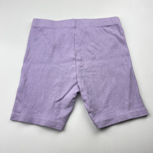 Girls Anko, purple ribbed stretchy bike shorts, GUC, size 12,  