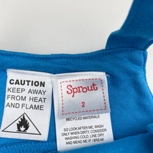 Load image into Gallery viewer, Boys Sprout, blue cotton overalls / shortalls, FUC, size 2,  