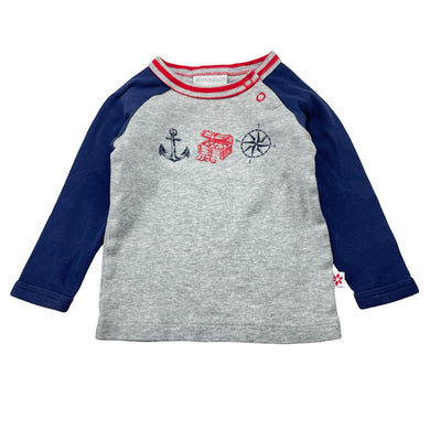 Boys Marquise, cotton long sleeve tee / top, GUC, size 00,  