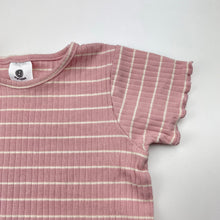 Load image into Gallery viewer, Girls Dymples, ribbed stretchy tee / top, GUC, size 1,  