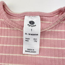 Load image into Gallery viewer, Girls Dymples, ribbed stretchy tee / top, GUC, size 1,  