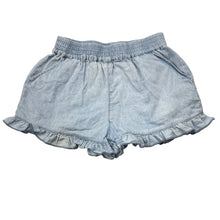 Load image into Gallery viewer, Girls 1964 Denim Co, blue chambray cotton shorts, elasticated, FUC, size 3,  
