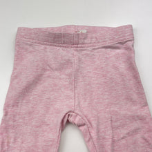 Load image into Gallery viewer, Girls Seed, pink marle leggings / bottoms, GUC, size 00,  