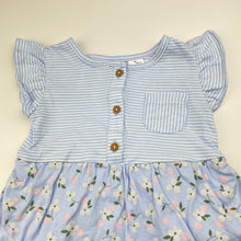Load image into Gallery viewer, Girls Carter's, cotton romper dress, EUC, size 1,  