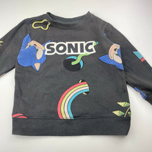 Load image into Gallery viewer, Boys SEGA, Sonic the Hedgehog fleece-lined sweater, wash fade, FUC, size 4,  