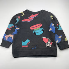 Load image into Gallery viewer, Boys SEGA, Sonic the Hedgehog fleece-lined sweater, wash fade, FUC, size 4,  