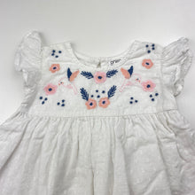 Load image into Gallery viewer, Girls Anko, embroidered cotton dress, GUC, size 000, L: 29cm