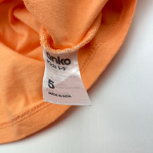 Load image into Gallery viewer, Girls Anko, orange cotton tee / top, GUC, size 5,  