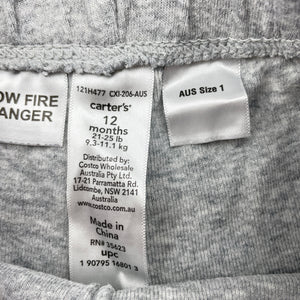 Boys Carter's, grey cotton pyjama shorts, GUC, size 1,  