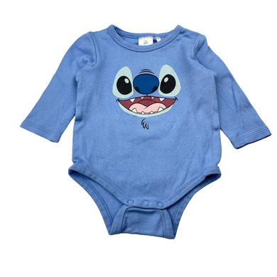 Unisex Disney, Lilo & Stitch cotton bodysuit / romper, GUC, size 00,  