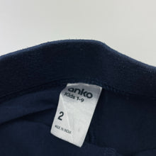 Load image into Gallery viewer, Girls Anko, navy bike shorts, wash fade, FUC, size 2,  