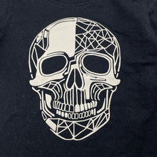 Load image into Gallery viewer, Boys Favourites, black cotton long sleeve tee / top, skull, GUC, size 2,  