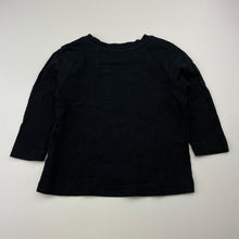 Load image into Gallery viewer, Boys Favourites, black cotton long sleeve tee / top, skull, GUC, size 2,  