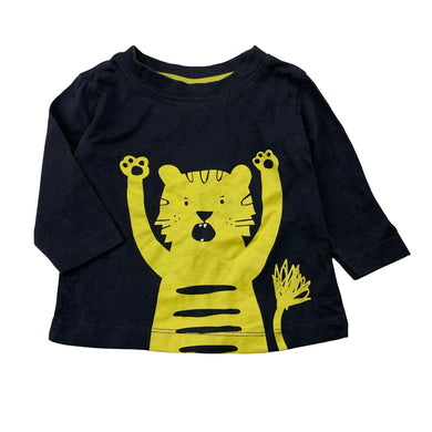 Boys Tiny Little Wonders, cotton long sleeve tee / top, EUC, size 00,  