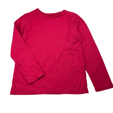 Girls Brilliant Basics, red cotton long sleeve tee / top, GUC, size 6,  