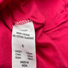 Load image into Gallery viewer, Girls Brilliant Basics, red cotton long sleeve tee / top, GUC, size 6,  