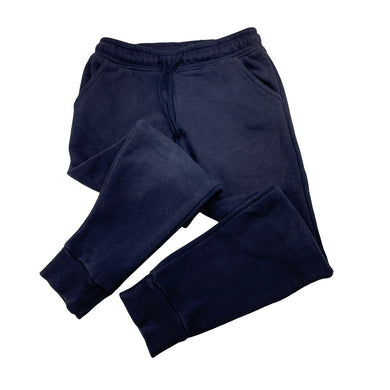 Unisex Target, navy fleece-lined track pants, inside leg: 45.5cm, GUC, size 5,  