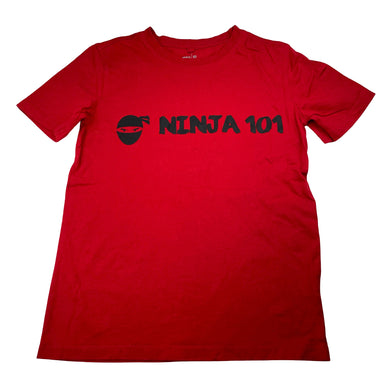 Boys Anko, red cotton tee / top, Ninja, EUC, size 10,  