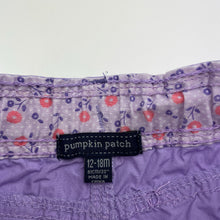 Load image into Gallery viewer, Girls Pumpkin Patch, lightweight cotton shorts, adjustable, GUC, size 1,  