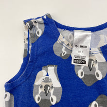 Load image into Gallery viewer, Unisex Bonds, stretchy romper, rhinos, wash fade, FUC, size 1,  